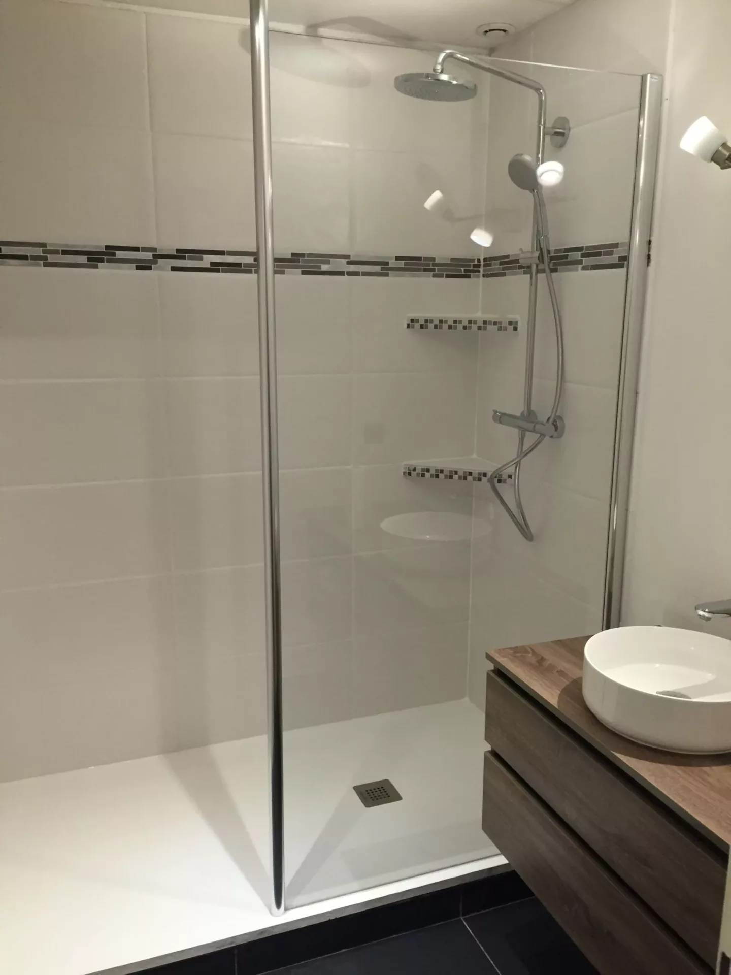 Renovation sdb avec création douche à l'italienne 3